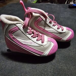 Pink and White Kids Shoes